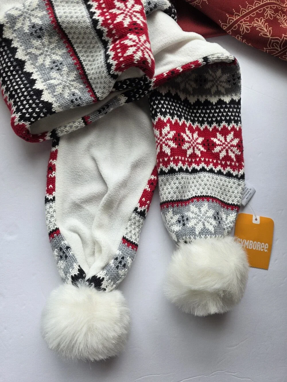 Gymboree Scarf Kids Red Black Gray NWT
